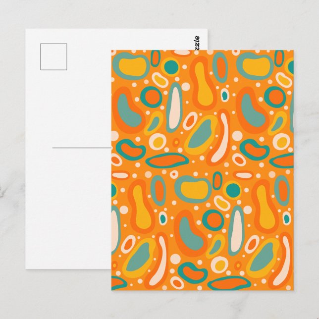 Färgstarka Ovaler Vykort (Fram/baksida)