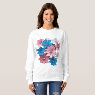 färgstarka pappra blommor t shirt