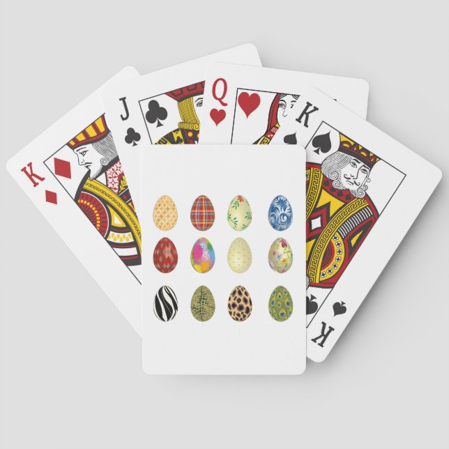 färgstarka påskägg casinokort (Baksidan)