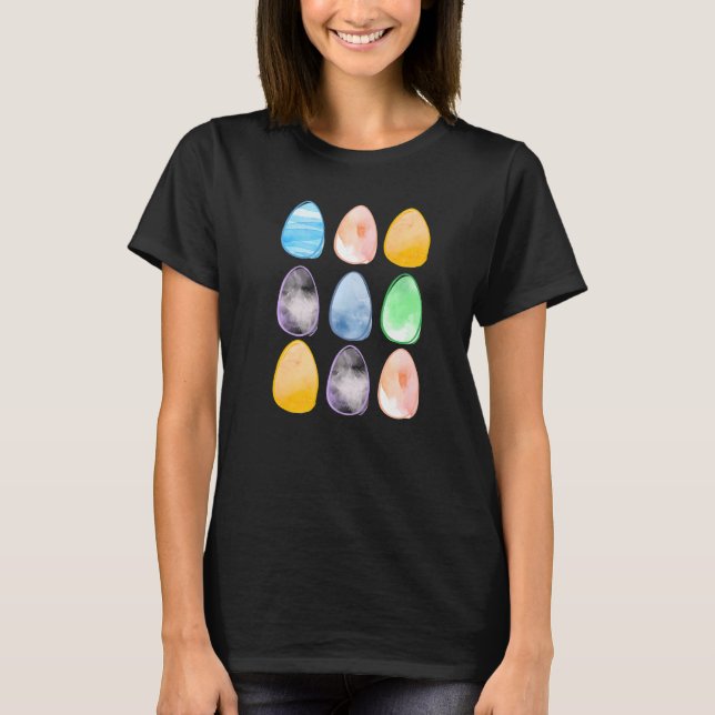 Färgstarka Påskägg Jaktsäsong Glad påsk D T Shirt (Framsida)