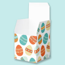 Färgstarka Påskägg Mönster Mid Century Modern