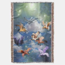 Färgstarka Pegasus Flies Horses Myth är reellt