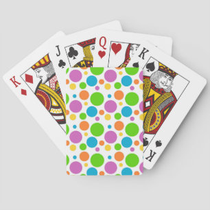 Färgstarka Polka dots Casinokort