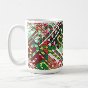 Färgstarka Polkagrisar Kaffemugg