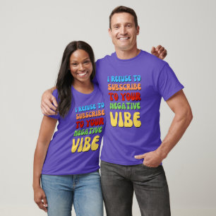 Färgstarka POSITIVA VIBES T Shirt