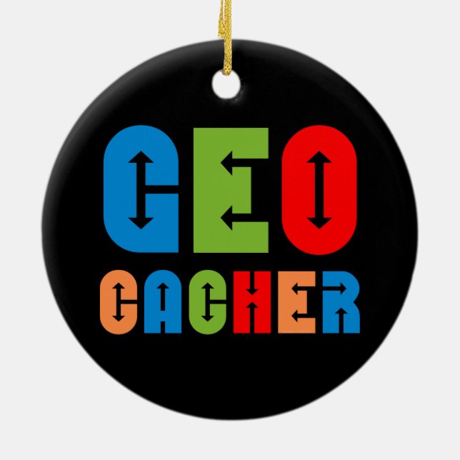 Färgstarka riktarpilar julgransprydnad keramik (Baksidan)