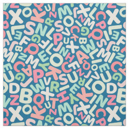 färgstarka roligtar, alfabet, av varvet tyg