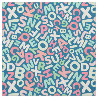 färgstarka roligtar, alfabet, av varvet tyg