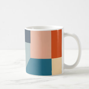 Färgstarka segment kaffemugg