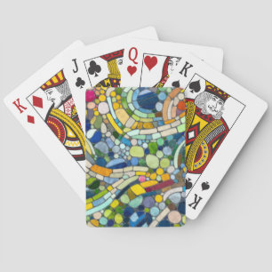 Färgstarka Småstarna Mosaic Art Casinokort