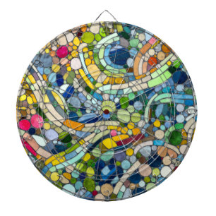 Färgstarka Småstarna Mosaic Art Darttavla