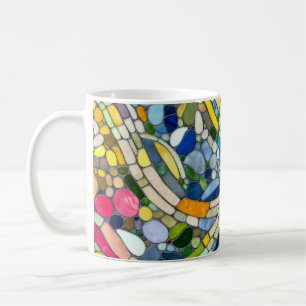 Färgstarka Småstarna Mosaic Art Kaffemugg
