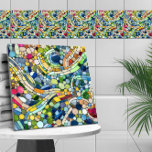 Färgstarka Småstarna Mosaic Art Kakelplatta<br><div class="desc">Färgstarka Småstarna Mosaic Art</div>