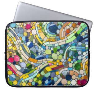 Färgstarka Småstarna Mosaic Art Laptop Fodral