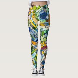 Färgstarka Småstarna Mosaic Art Leggings