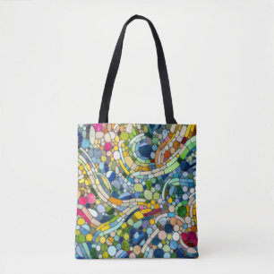 Färgstarka Småstarna Mosaic Art Tygkasse