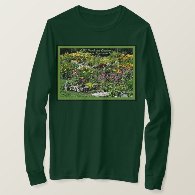Färgstarka sommarträdgårdar t shirt (Design framsida)