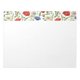 Färgstarka sommarWildblommor Anteckningsblock