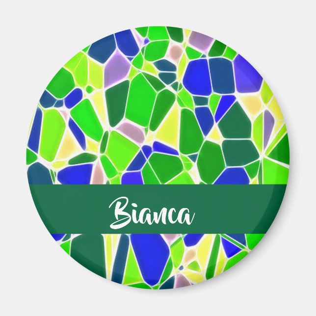 Färgstarka stensformer magnet (Framsidan)