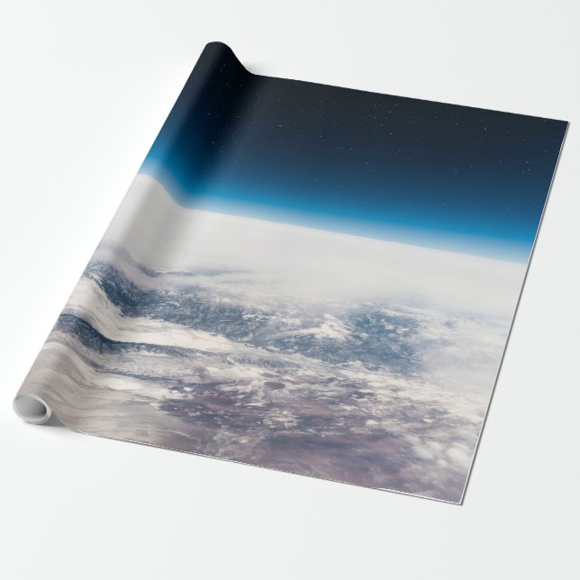 Färgstarka stjärnor presentpapper (Utrullad)