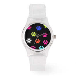 Färgstarka Tassavtryck Armbandsur