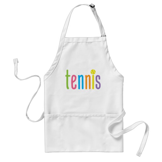 Färgstarka tennis Apron Förkläde (Framsidan)