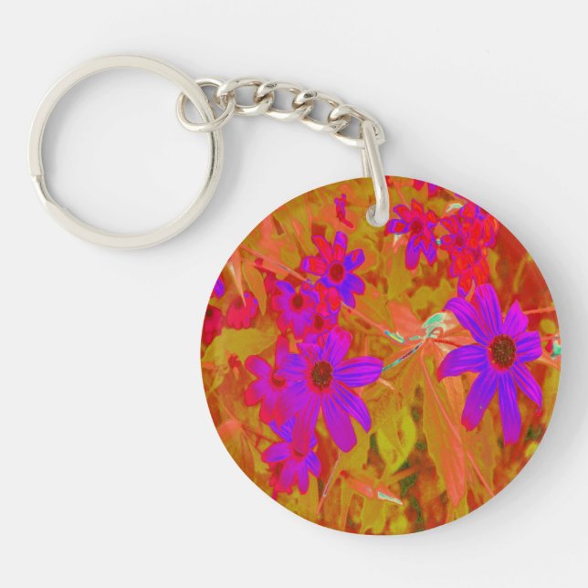 Färgstarka ultraviolett, Magenta och röda Wildblom (Framsidan)