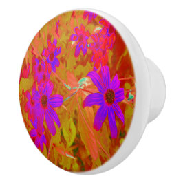 Färgstarka ultraviolett, Magenta och röda Wildblom Knopp