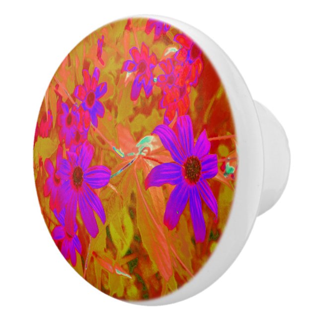 Färgstarka ultraviolett, Magenta och röda Wildblom Knopp (Höger)