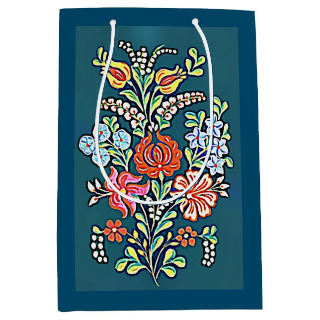 Färgstarka ungerska blommor (Framsidan)