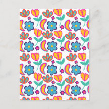 Färgstarka unika blommor