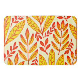 Färgstarka vibrant Foliage Mosaic Löv Mönster Badrumsmatta