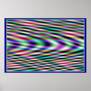 Färgstarka vibrationer poster