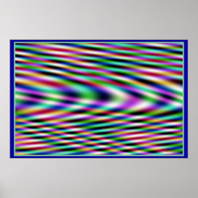 Färgstarka vibrationer poster (Framsidan)