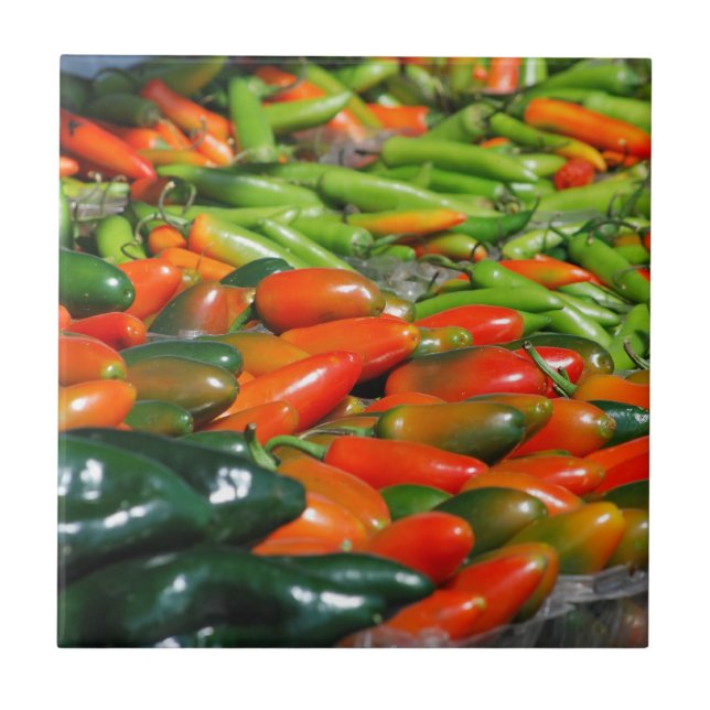 Färgstarka vibrerande keramiska plattor och trivla kakelplatta (Framsidan)