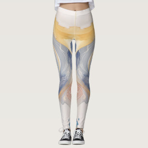 Färgstarka Vinkara bästa vattenfärgsfärgslagar för Leggings