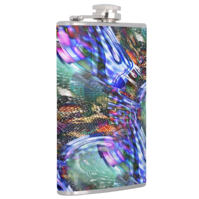 Färgstarka virtuella bildfluktuationer över slagsk fickplunta (Höger)