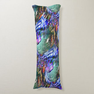 Färgstarka virtuella bildfluktuationer över slagsk kroppskudde