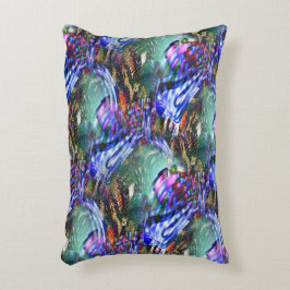 Färgstarka virtuella bildfluktuationer över slagsk prydnadskudde