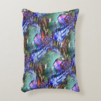 Färgstarka virtuella bildfluktuationer över slagsk prydnadskudde