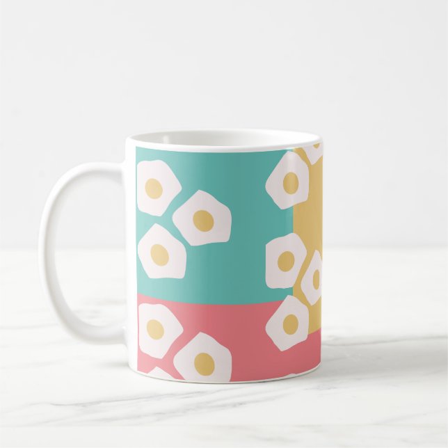 Färgstarkt äggfritt frukostbrunch kök  kaffemugg (Vänster)