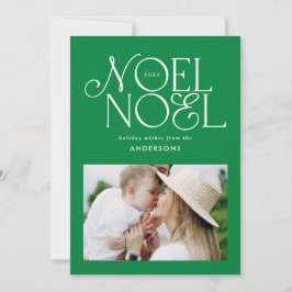 Färgstarkt ljus Noel-geometriskt foto Julkort