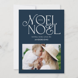 Färgstarkt ljus Noel-geometriskt foto Julkort