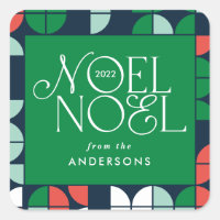 Färgstarkt, ljust Noel-geometriskt skript W