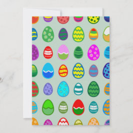 Färgstarkt och vackert Påskägg mönster Julkort