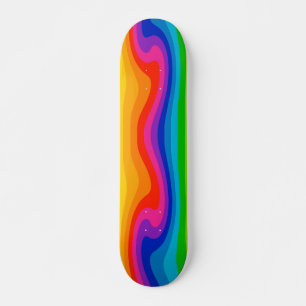 Färgstarkt skruvhjul i Färg Mini Skateboard Bräda 18,5 Cm