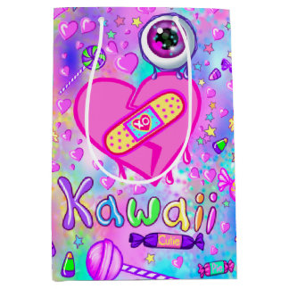 Färgstarkt sött Jag älskar Kawaii - Medelstor pres