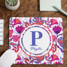 Färgstarkt, tropiskt Blommönster