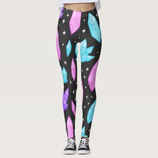 Färgstenar i Cosmic Space Leggings (Framsida)