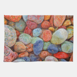 Färgstenar, småstarna, sten kökshandduk